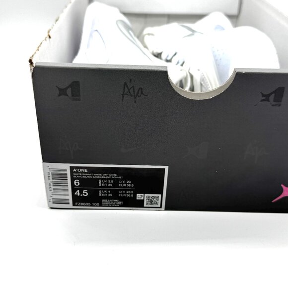 Nike Womens A'One Pearl White Shoes Sz 6 New FZ8605-100 Basketball - Picture 10 of 11